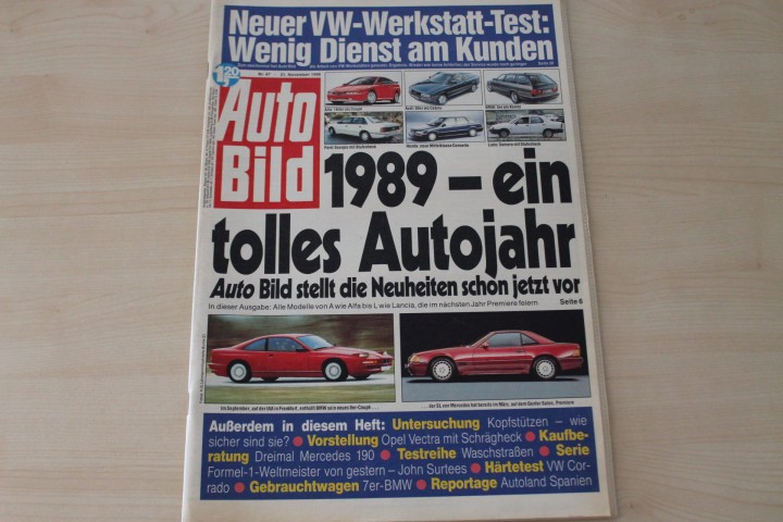 Deckblatt Auto Bild (47/1988)